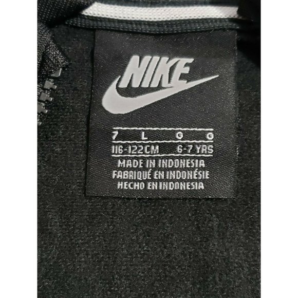 Nike 2-Pc Logo Track Suit Jacket & Pants Set Boys Size 7 Black 86D699-023 - Picture 8 of 10